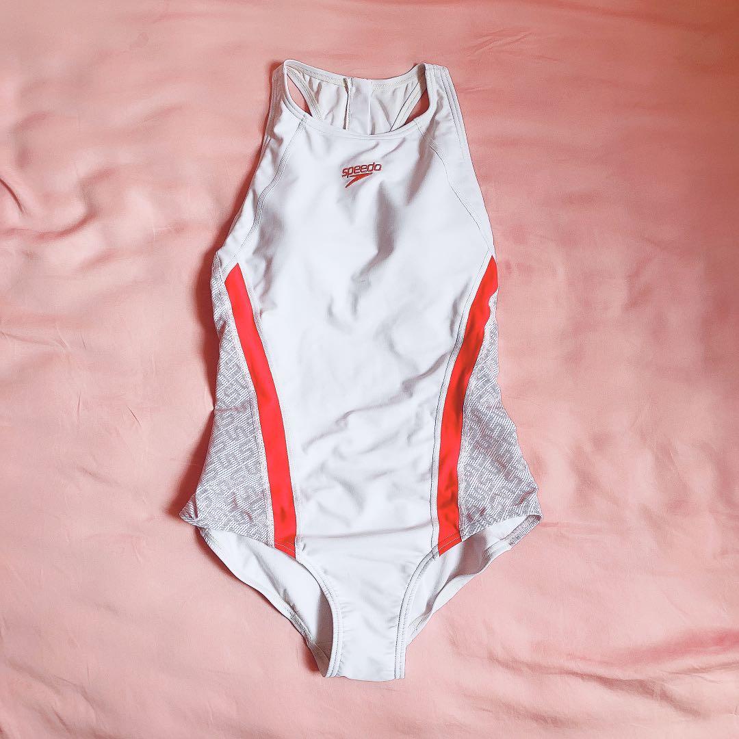 White and clearance pink swimsuit