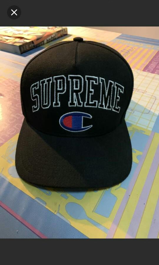 Supreme x champion snapback cheap