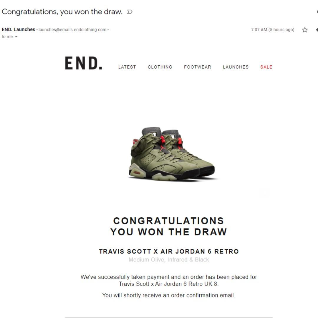 Travis Scott Jordan 6 Retro Men s Fashion Footwear Sneakers on
