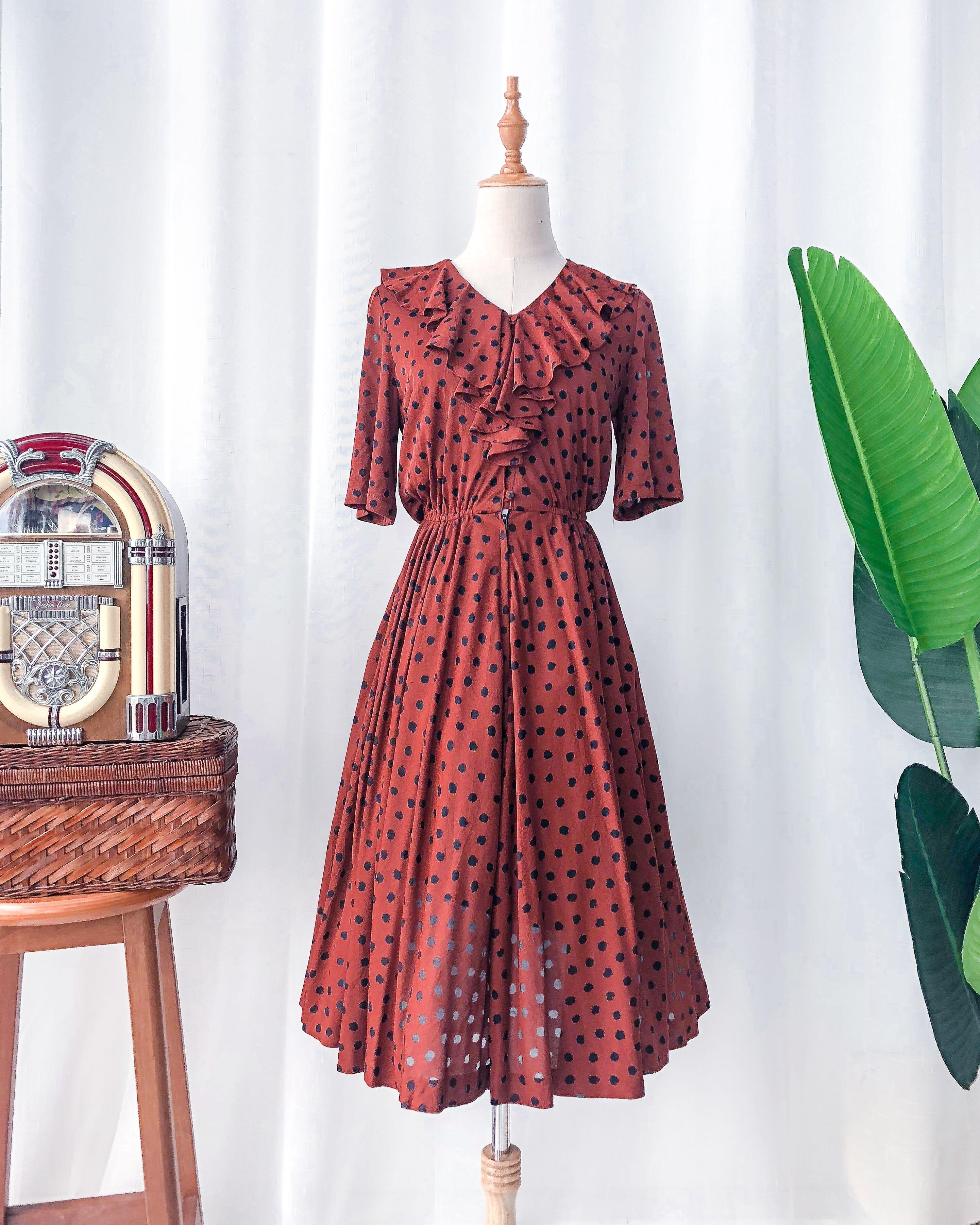vintage midi dress uk