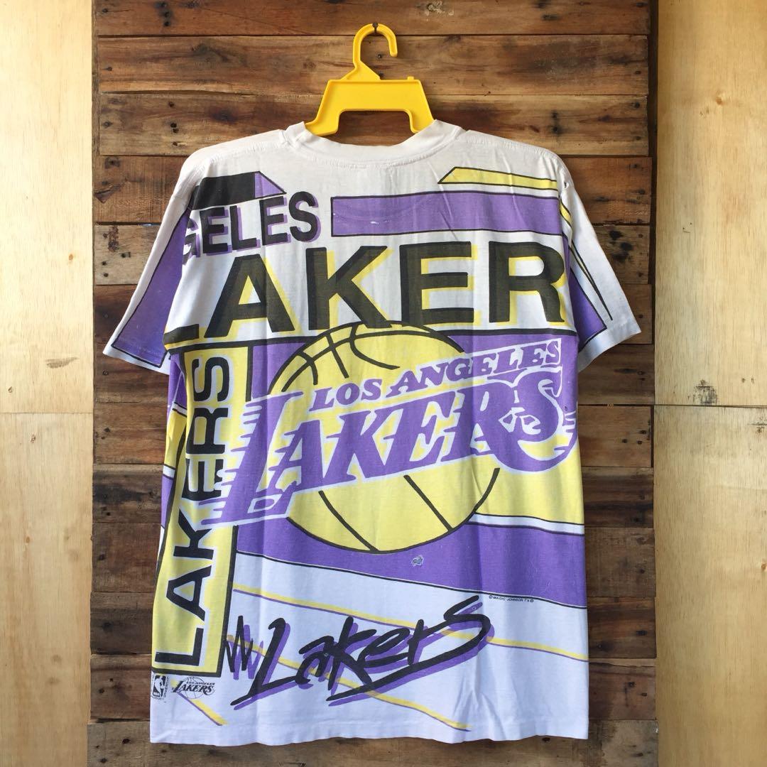 Vintage Lakers Tee, Men's Fashion, Tops & Sets, Tshirts & Polo Shirts on  Carousell
