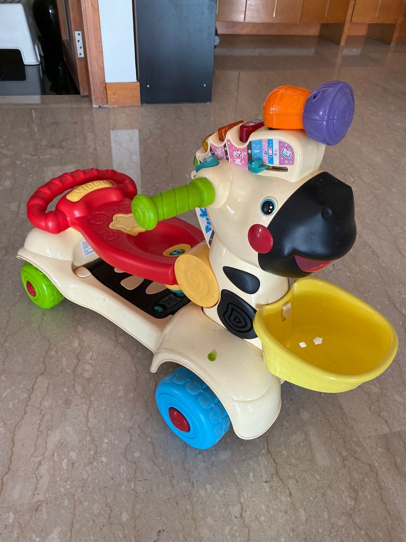 VTech 3-in-1 learning Zebra Scooter, Babies & Kids, Infant Playtime on ...