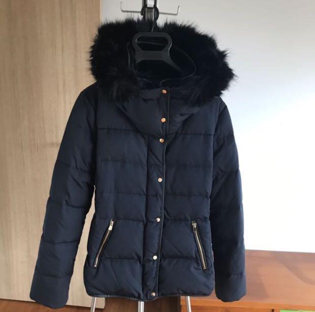 zara basic winter jacket