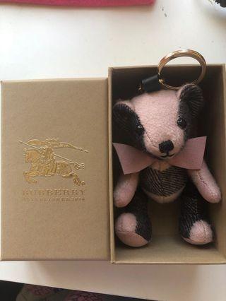 Burberry teddy bear keychain