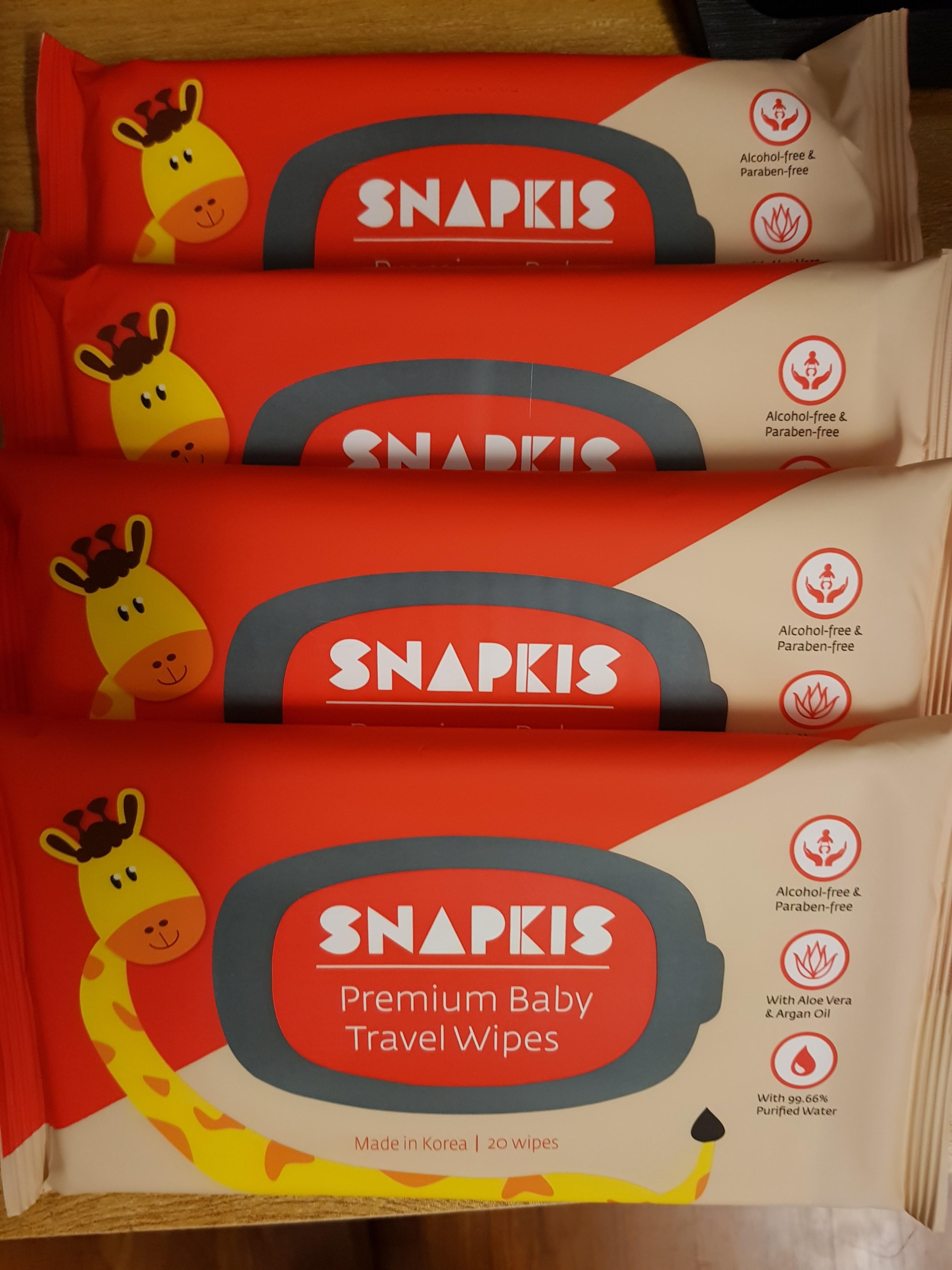 100 Brand New Snapkis Premium Baby Travel Wipes Babies Kids