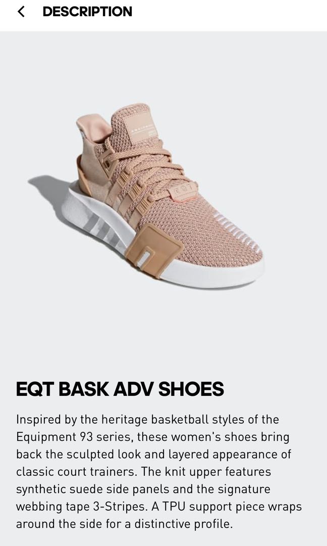 Adidas EQT BASK ADV Shoes, Men's Fashion, Footwear, Sneakers on Carousell