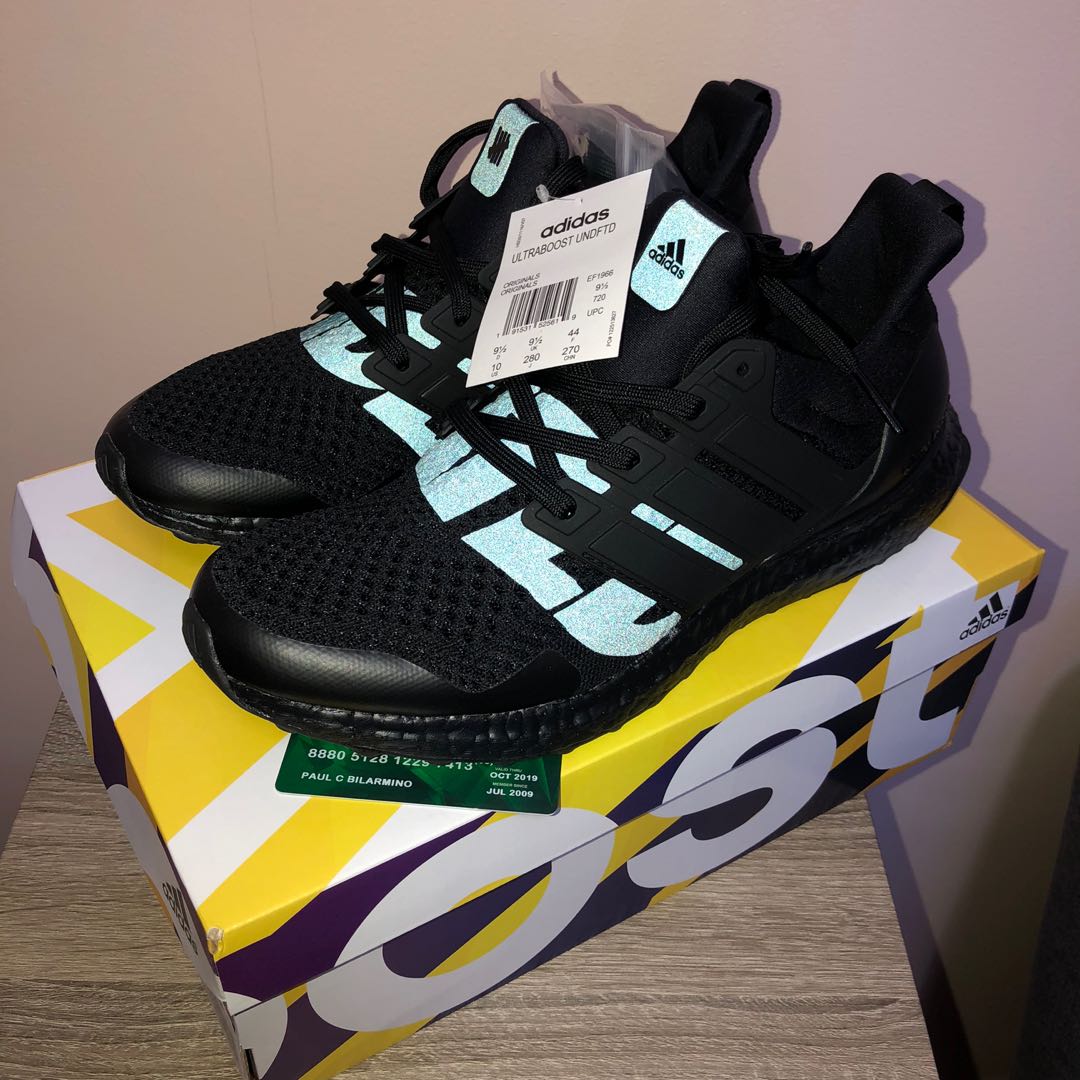 Adidas Ultraboost UNDFTD Undefeated EF1966 10US Triple Black Men s Fashion Footwear Sneakers on Carousell