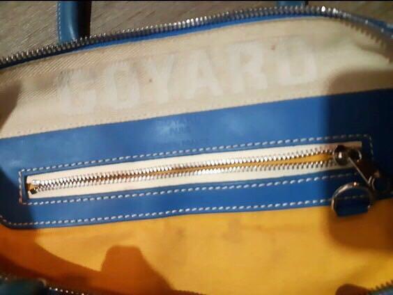 Authentic Preloved RARE Goyard Blue Croisiere Keepall Duffle Bag