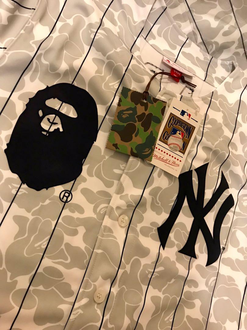 Bape Mithell & Ness New York Yankees Jersey, Men's Fashion, Tops & Sets,  Tshirts & Polo Shirts on Carousell