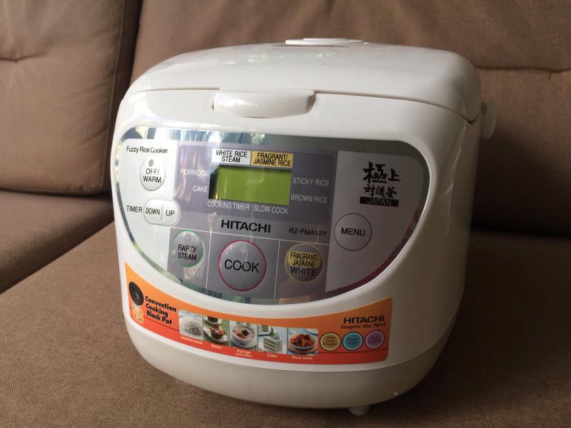 BN Hitachi Rice Cooker RZPMA18Y, TV & Home Appliances, Kitchen