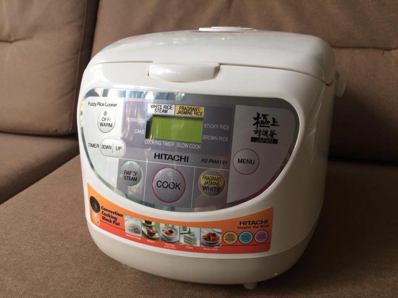 BN Hitachi Rice Cooker RZPMA18Y, TV & Home Appliances, Kitchen