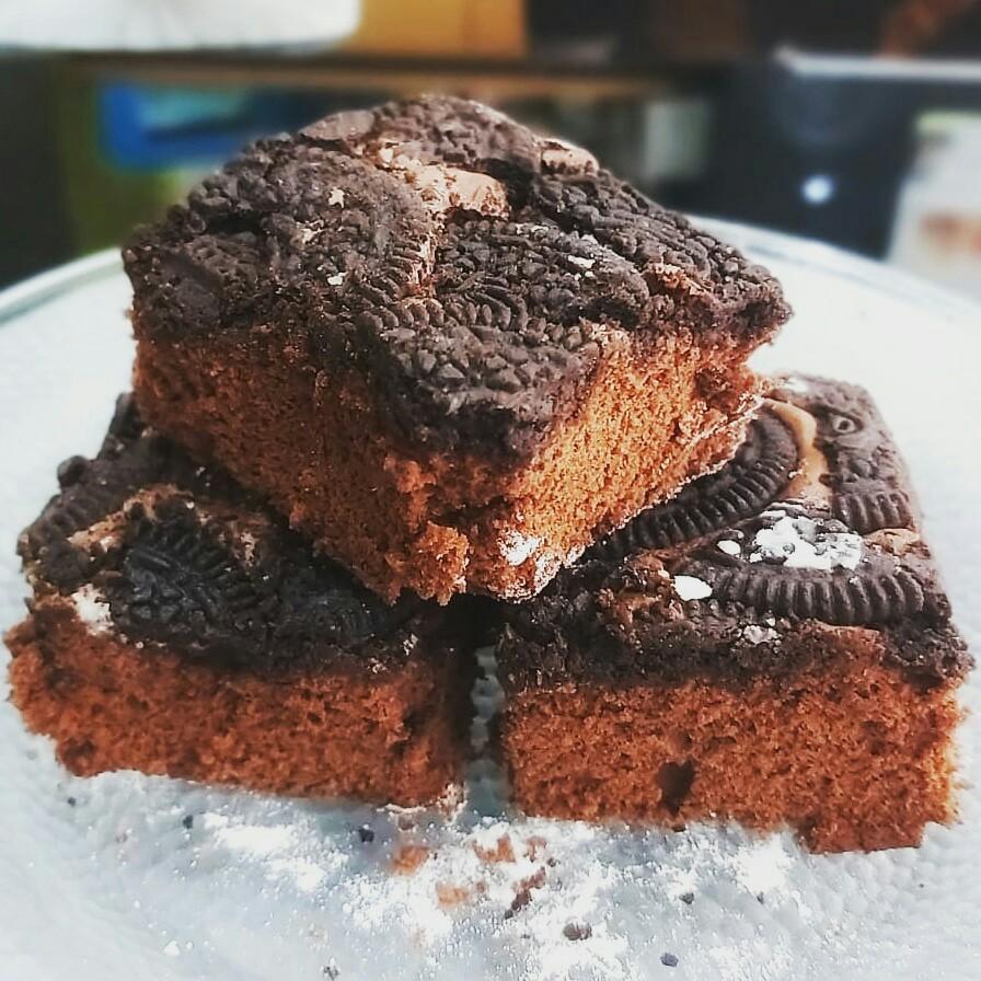 Resep Cake Oreo Panggang Resep Cara Membuat Brownies Oreo 3 Bahan