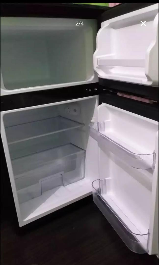 EZY ES88F Refrigerator 3.2 cu.ft. (Stainless Gray) 2 door, TV & Home