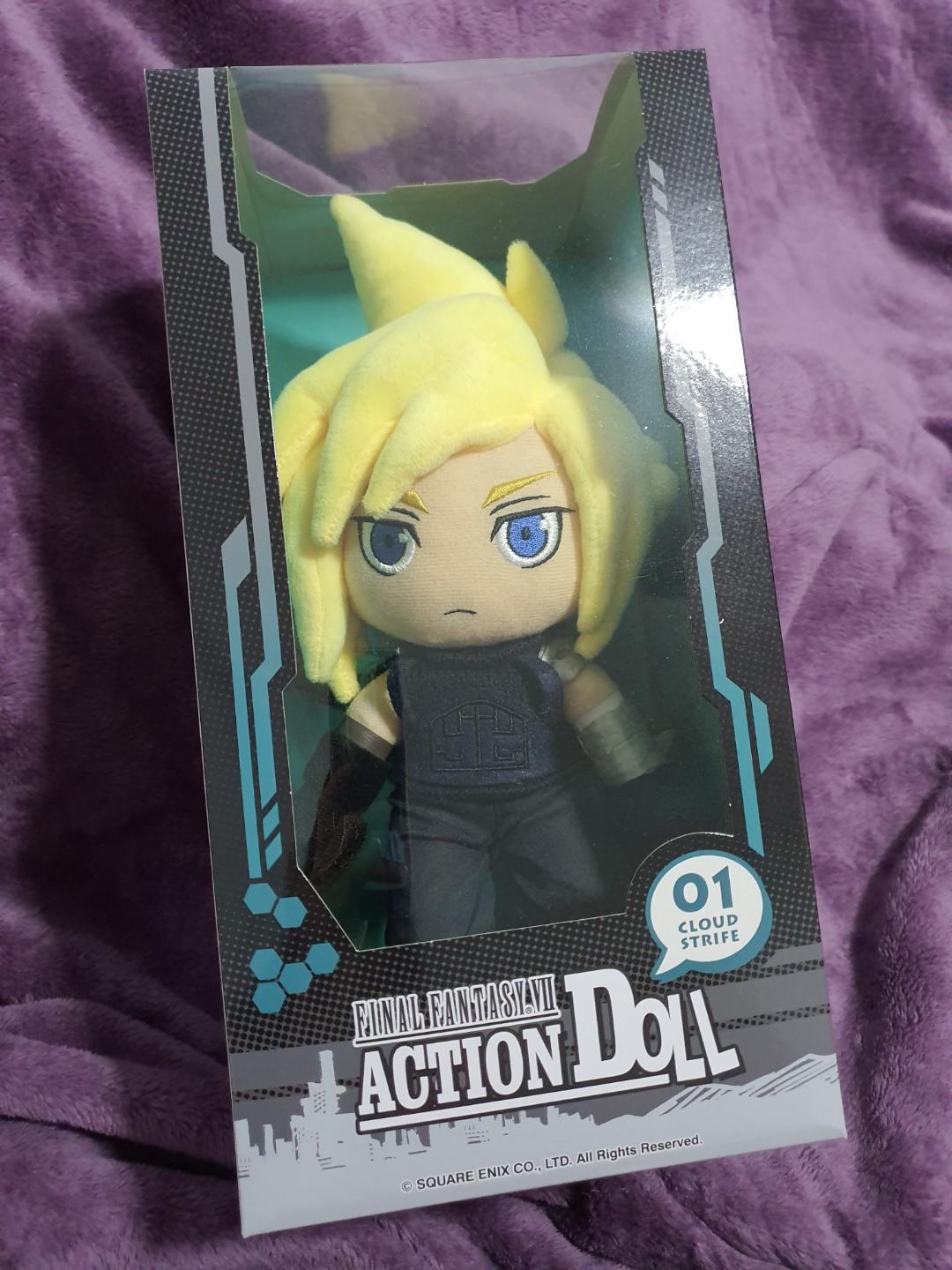 New Final Fantasy Vii Cloud Strife Action Doll Plush