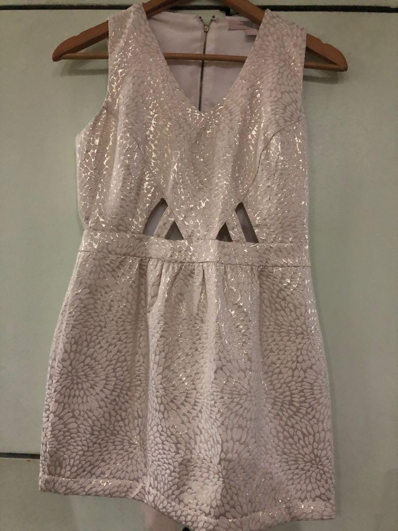 white and gold clothing