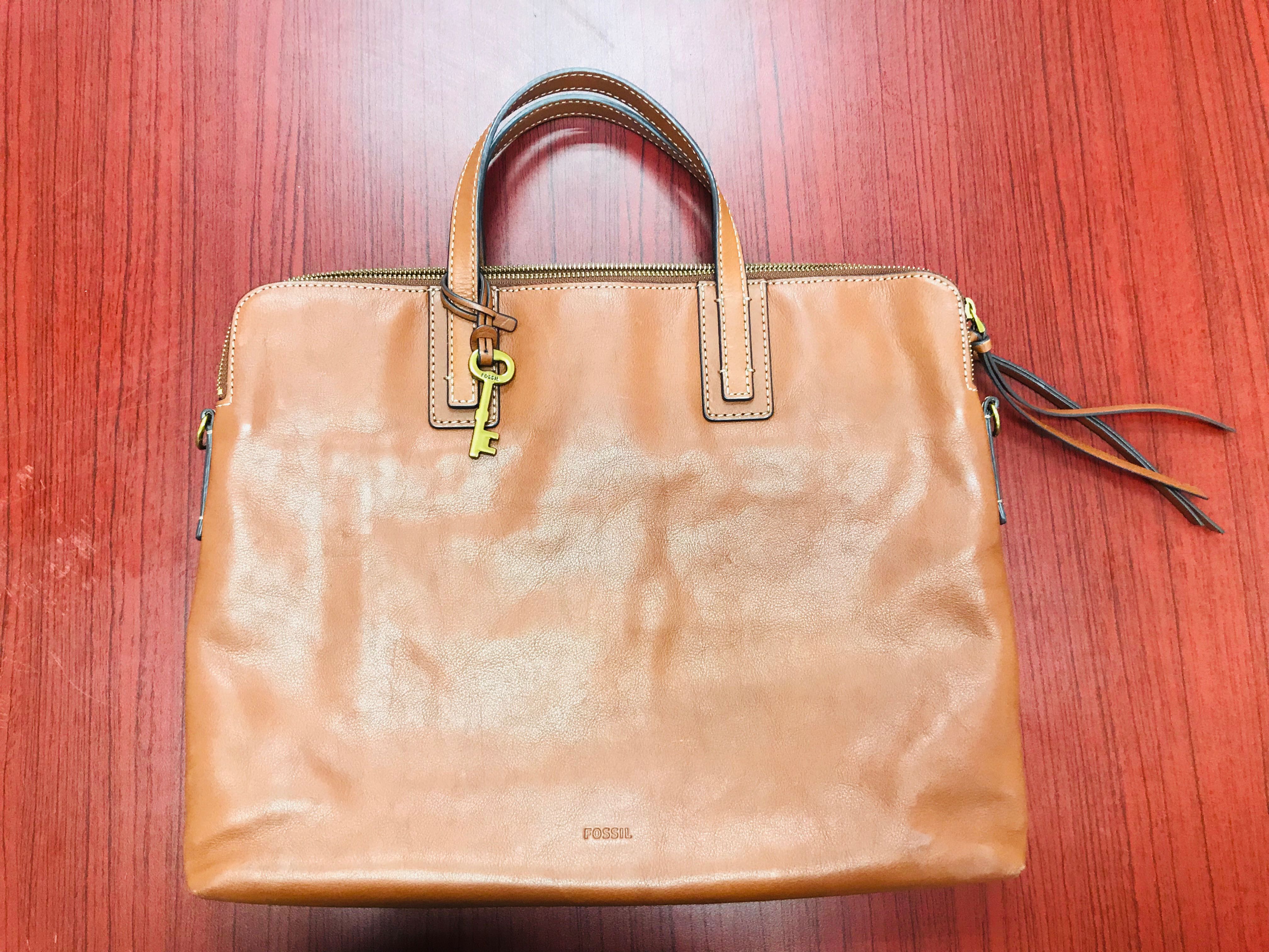 Fossil Emma Laptop Bag, Women's Fashion, Bags & Wallets, Purses