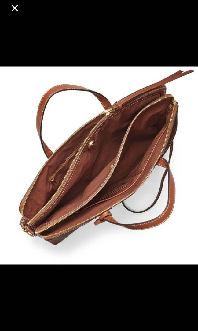 Fossil Emma Laptop Bag, Women's Fashion, Bags & Wallets, Purses