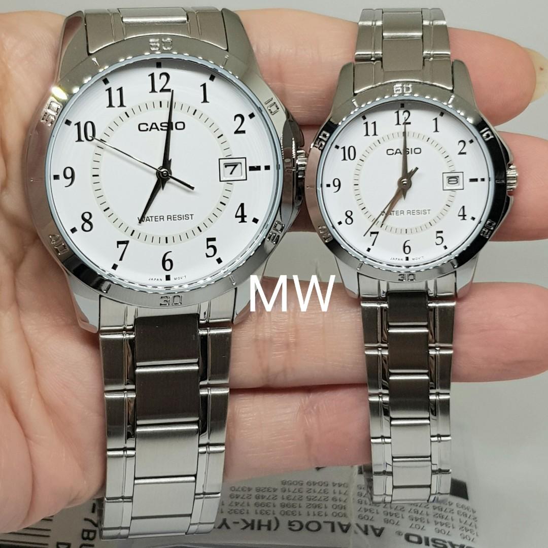 Casio white outlet face watch
