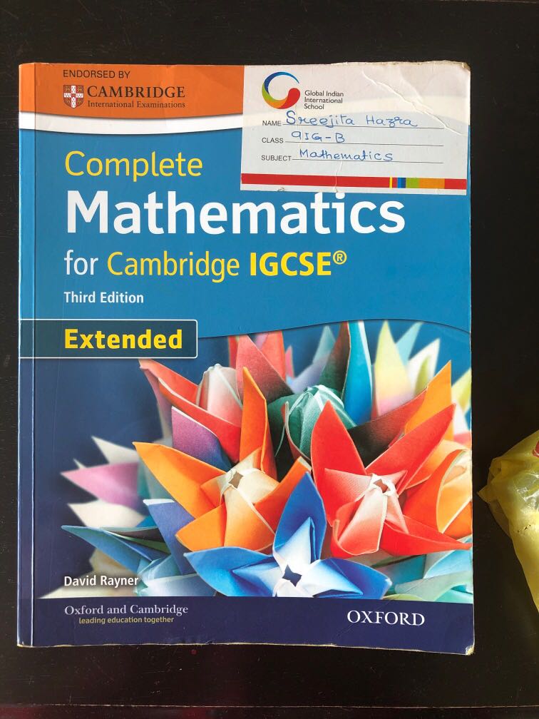 IGCSE EXTENDED MATH TEXTBOOK, Hobbies & Toys, Books & Magazines ...