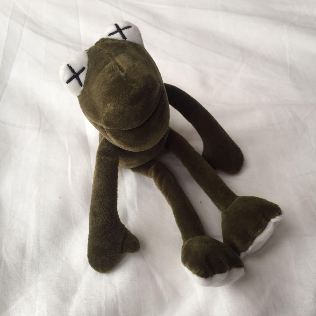 KAWS Kermit Keychain Plush, Hobbies & Toys, Toys & Games on Carousell