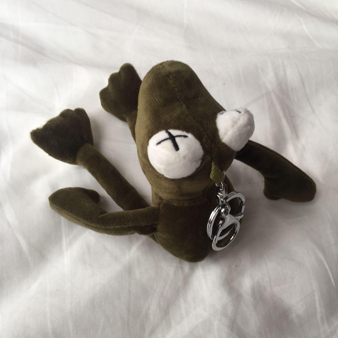 Sesame Street Kermit Frog Kawaii Mini Plush Pendant With Keychain Bag