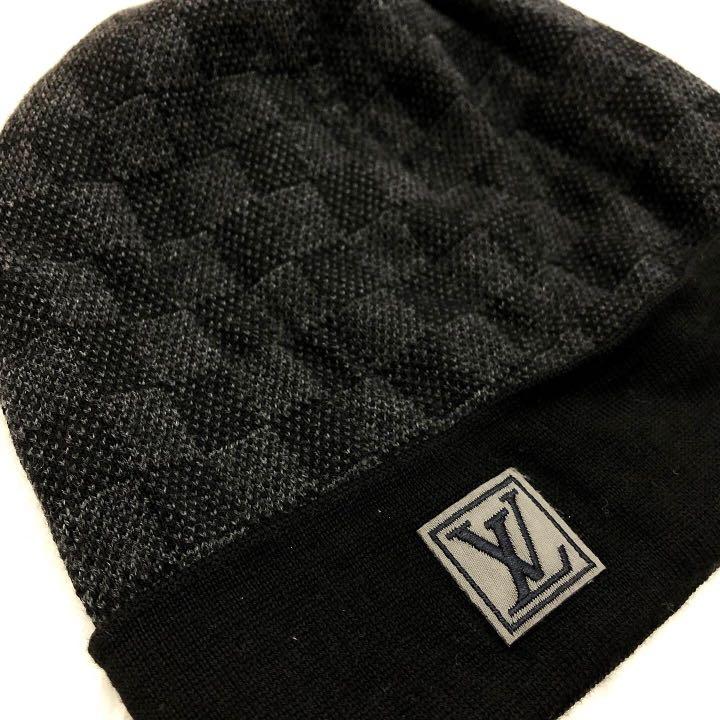 LOUIS VUITTON M70011 beanie hat knit hat knit cap Bonnet Petit Damier Knit  used