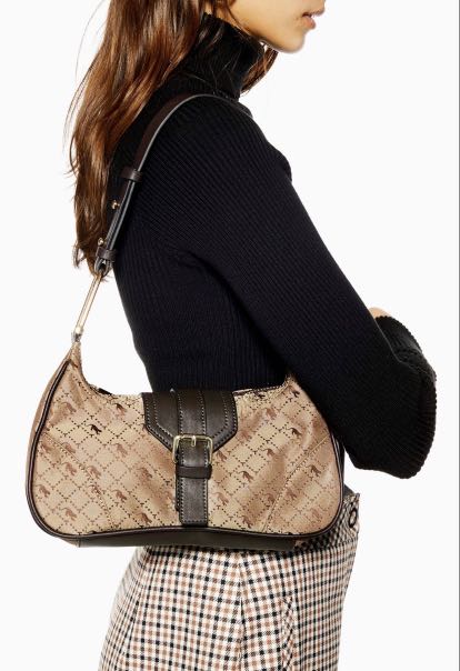 Madrid jacquard shoulder shop bag