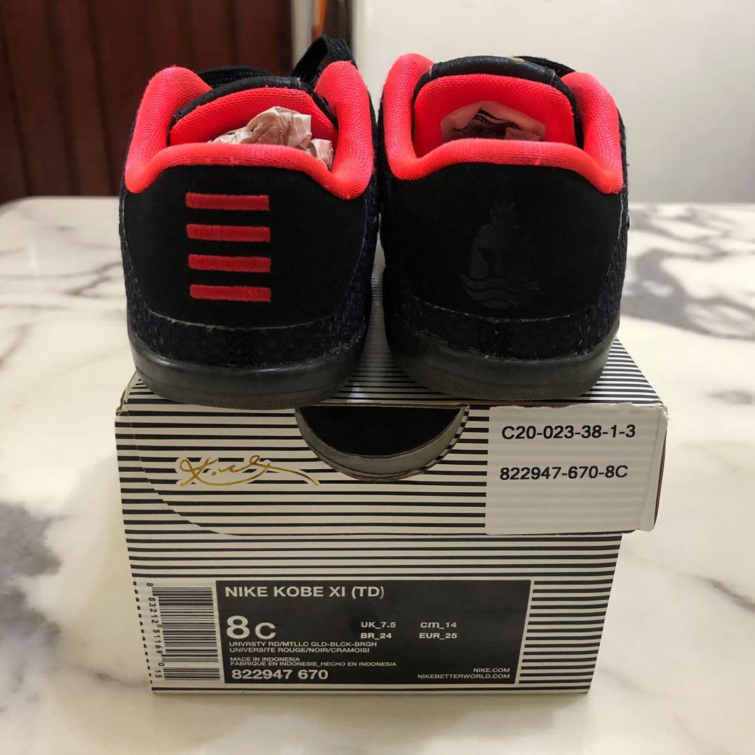 Nike kobe 11 kids black hot sale