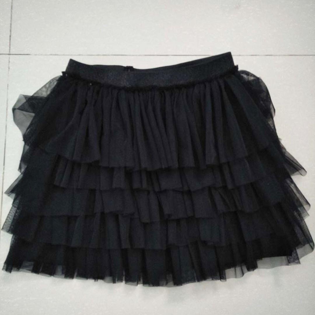 zara kids black skirt