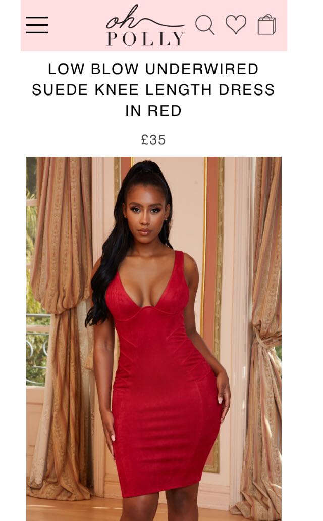Oh polly new arrivals suede dress