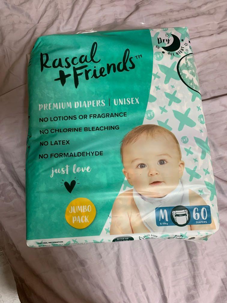 Rascal Friends 93336 Premium Diapers, Size 2, 96 Count (Select For