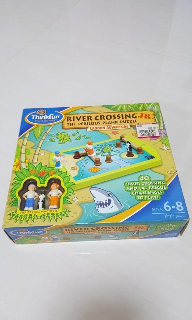Iq Game River Crossing The Perilous Plank Puzzle Hobbies Toys Toys Games On Carousell