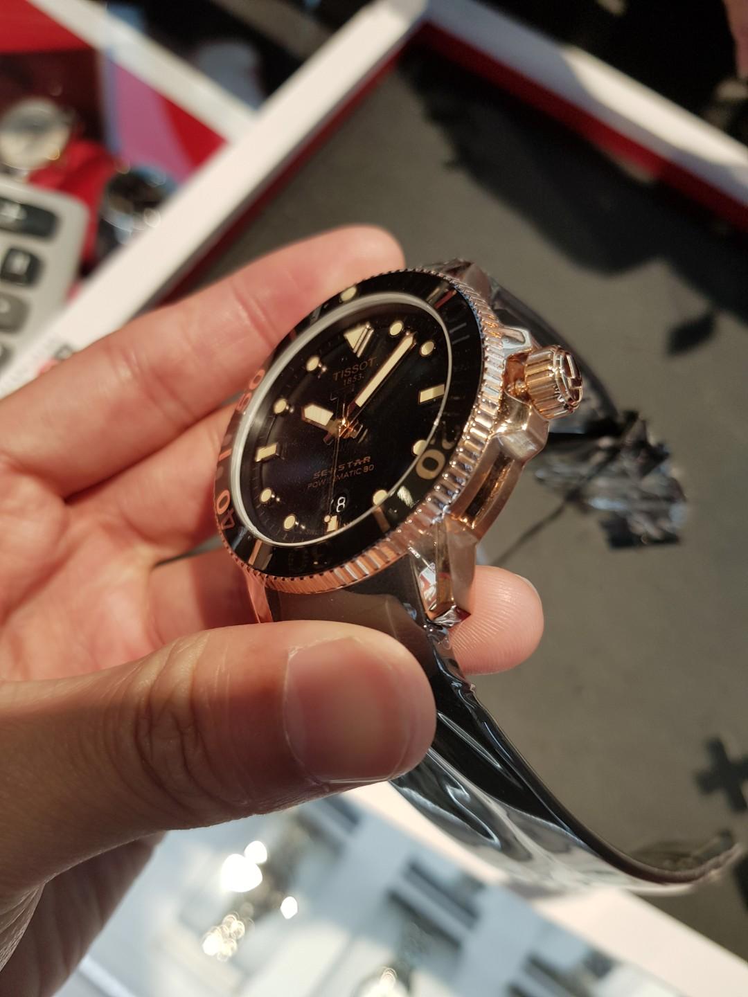 Tissot seastar cheap 1000 rose gold