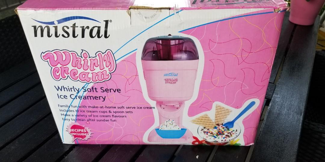 Mistral ice cream maker recipes deals