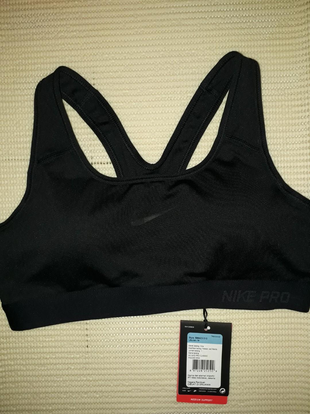 nike classic pad bra