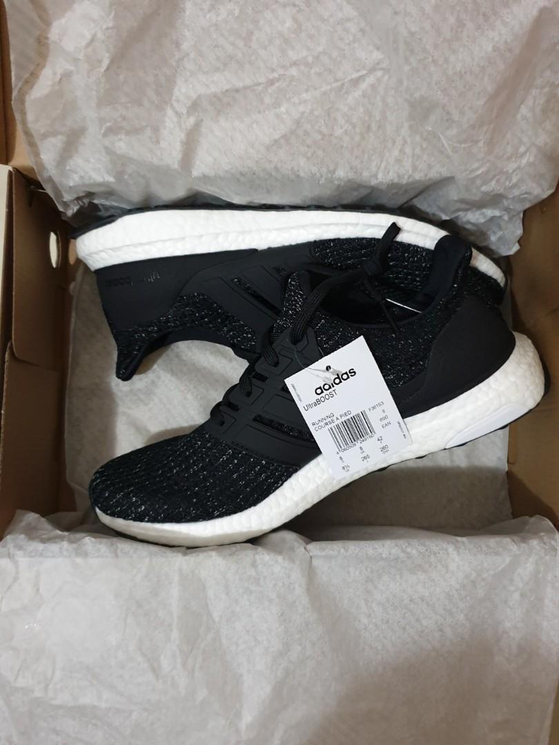 Steal Bnib Authentic Adidas Men S Ultraboost 4 0 Black White Speckle Us10 Us10 5 Men S Fashion Footwear Sneakers On Carousell