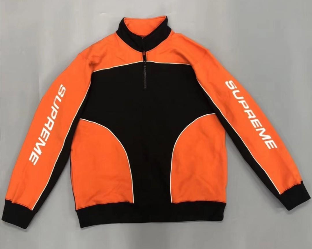 supreme speedway half zip sweatshirt
