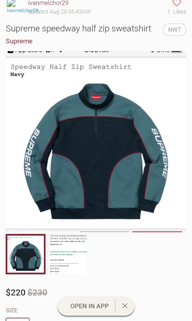 Supreme speedway top