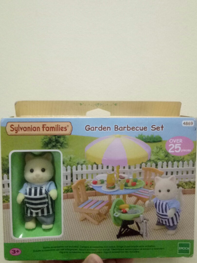 sylvanian families garden barbecue set