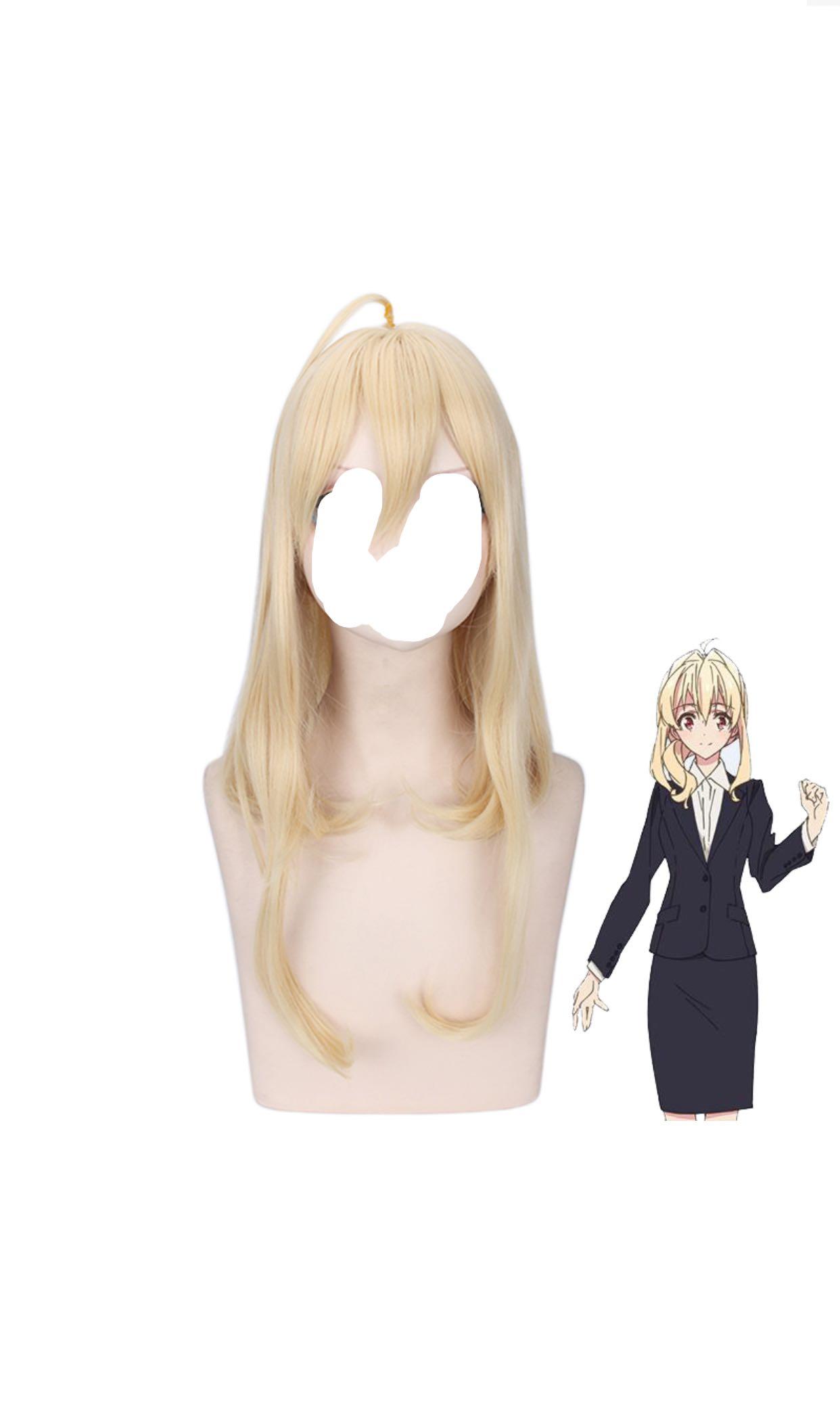blonde wig anime
