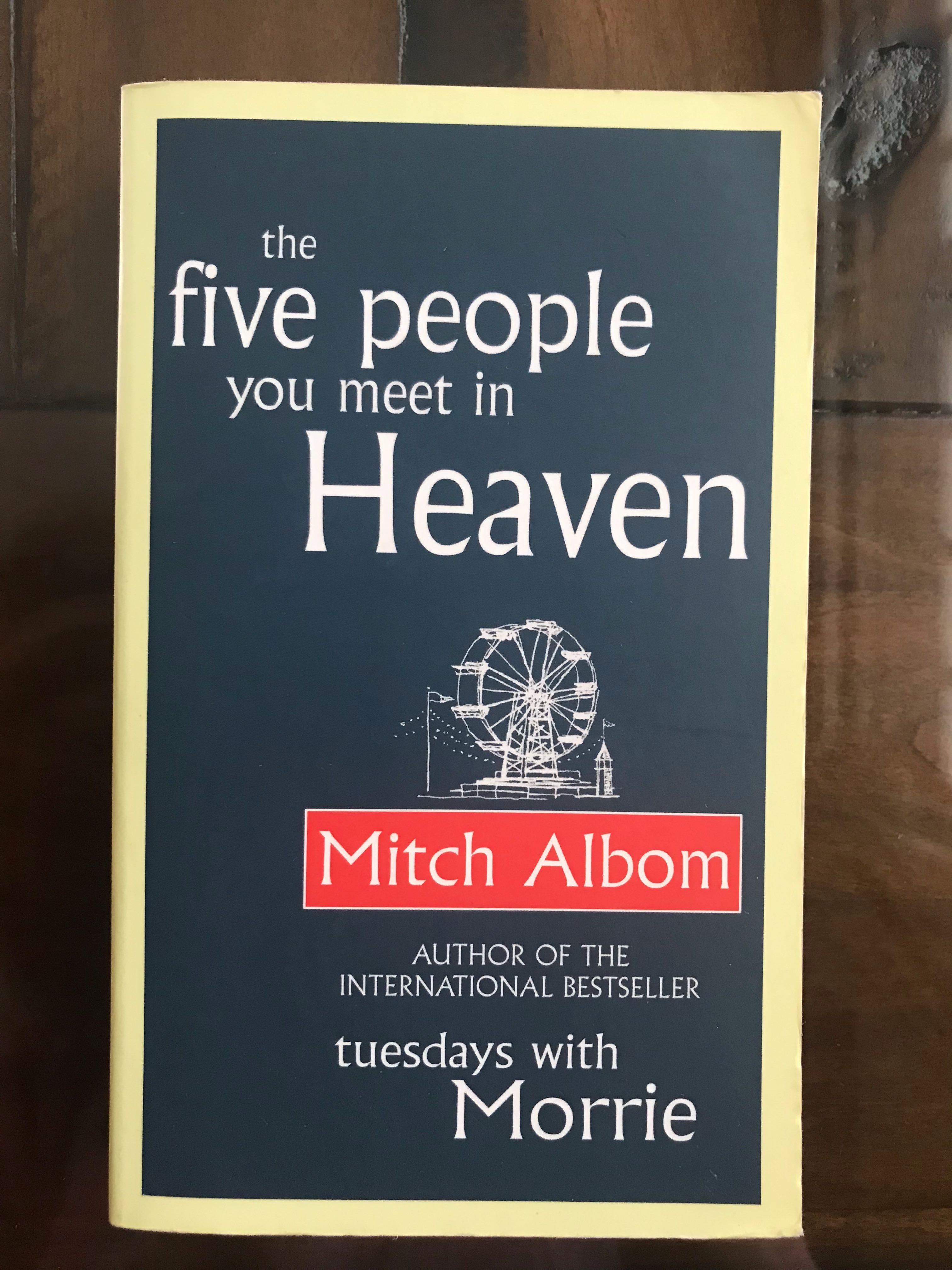 The Five People You Meet In Heaven Books Stationery Fiction On Carousell