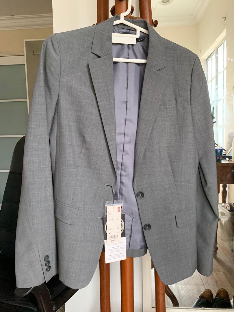 Uniqlo grey clearance blazer