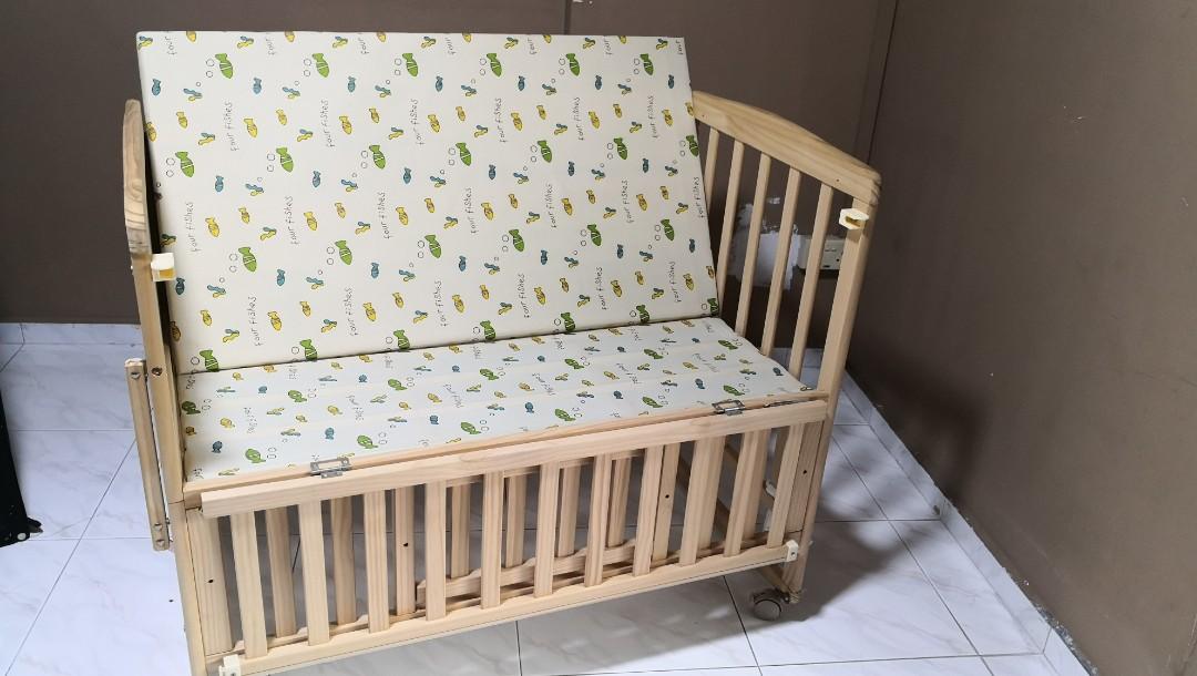 Used baby bed, Babies & Kids, Baby Nursery & Kids Furniture, Cots & Cribs on Carousell