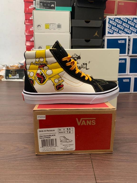 sk8 hi simpsons