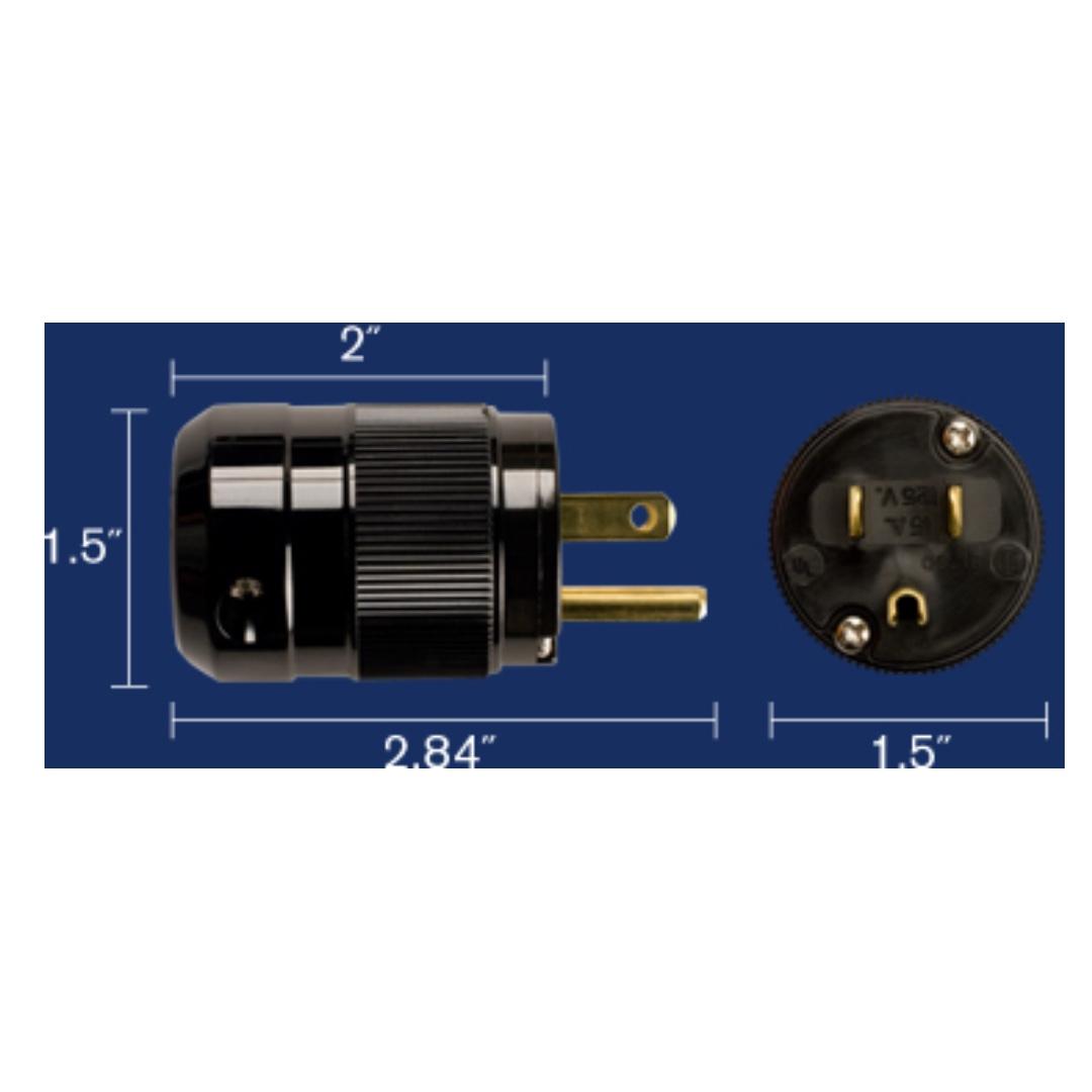 WATTGATE 5266i BRASS CLASSIC SERIES US POWER CONNECTOR, Audio, Portable