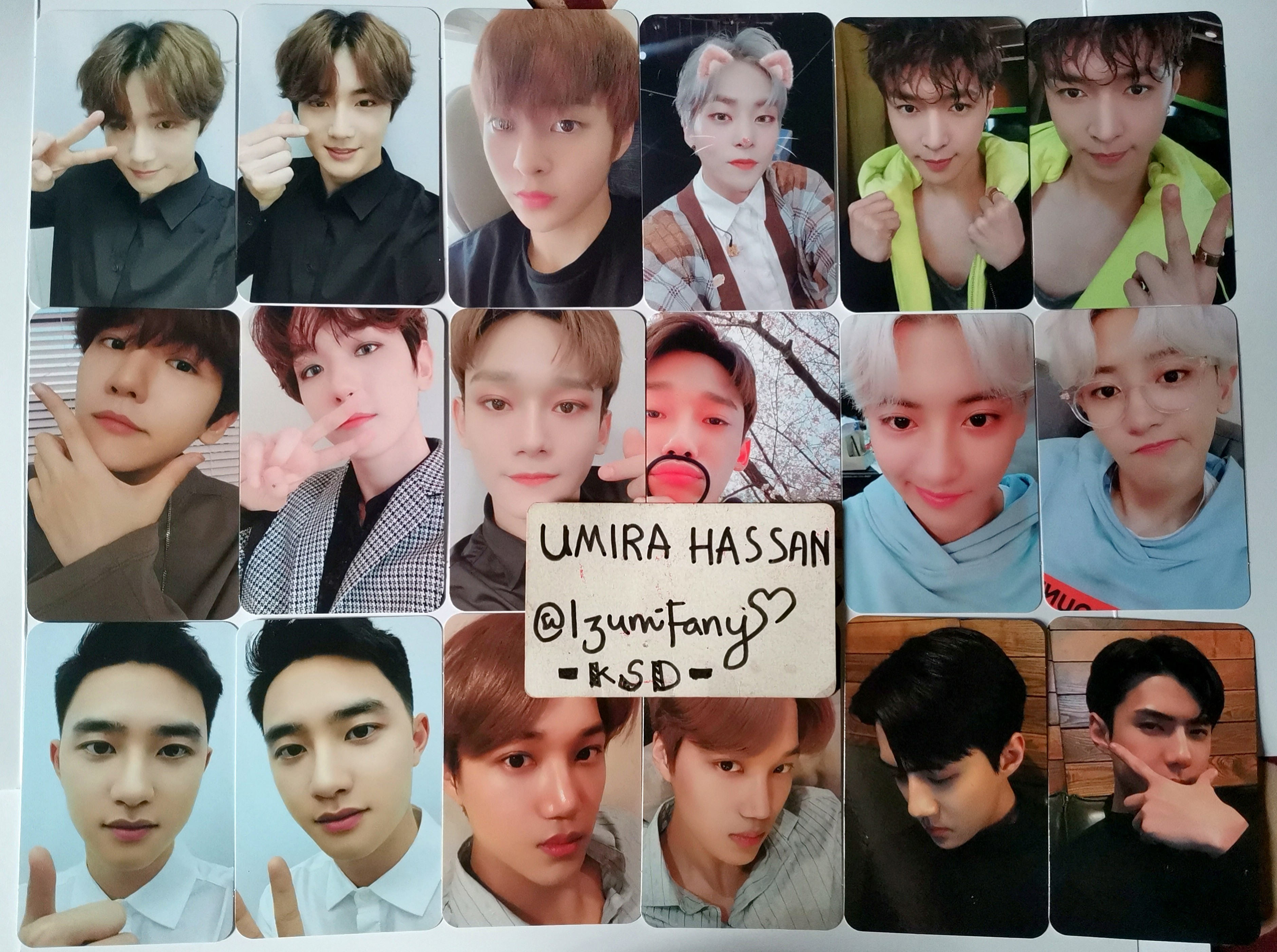 WTS - EXO-L Ace kit Member set Photocard + Postcard, K 