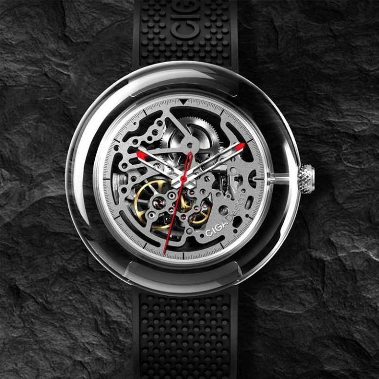 xiaomi ciga t series jam tangan mechanical watch hollow silicone strap titangadget fesyen pria jam tangan di carousell