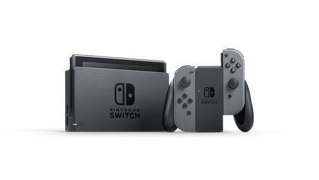 Nintendo Switch with Gray Black Joy-Con Game Tablet