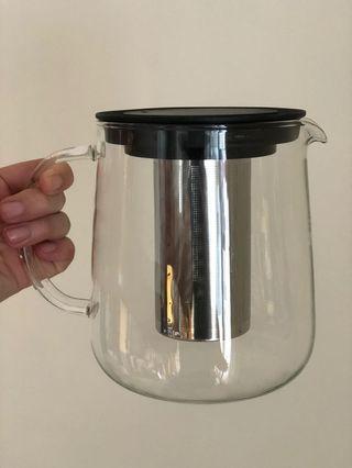 玻璃壺 連茶隔（1L)