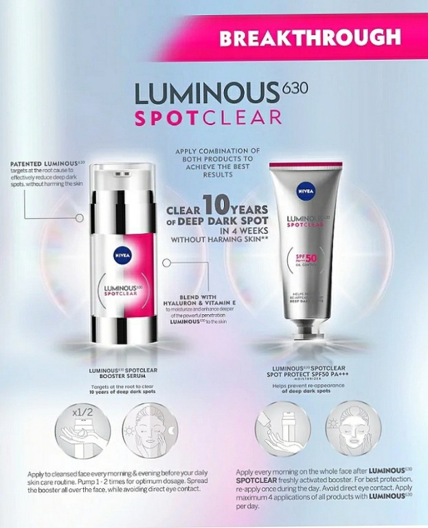 kebaikan nivea luminous spot clear